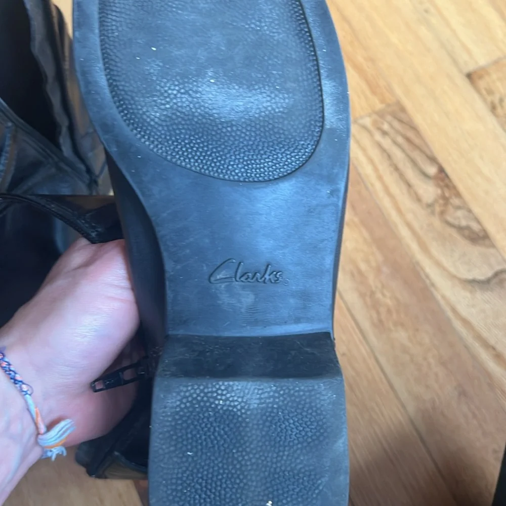 Clarks Black Ankle Boots - Picture 6 of 6